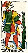VALET DE BASTON • Pierre Madenié, Dijon 1709