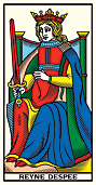 REYNE DESPEE • Tarot de Marseille Edition Mini-Millennium • Wilfried Houdouin 2020