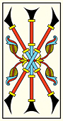 III de BASTON • Tarot de Marseille Edition Millennium 222