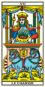 VII LE CHARIOR • Tarot de Marseille Edition Millennium 222